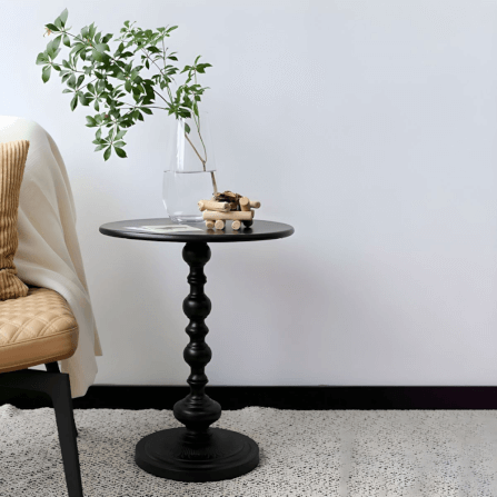 [PRE-ODER] โต๊ะข้าง DEEPWOOD รุ่น COLONNADE สีดำ_2